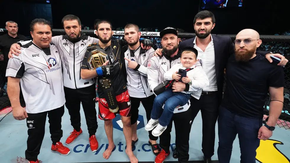Islam Makhachev’s Team Accused of Clashing with Nate Diaz’s Team